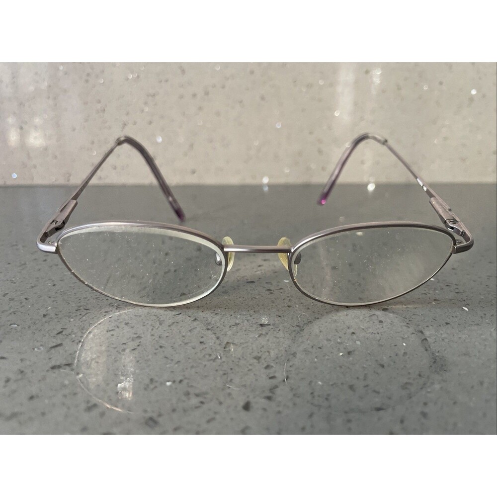Enhance EN7674 Matte Lilac Eyeglasses Frames ONLY Metal Oval 49-18-140 full rim